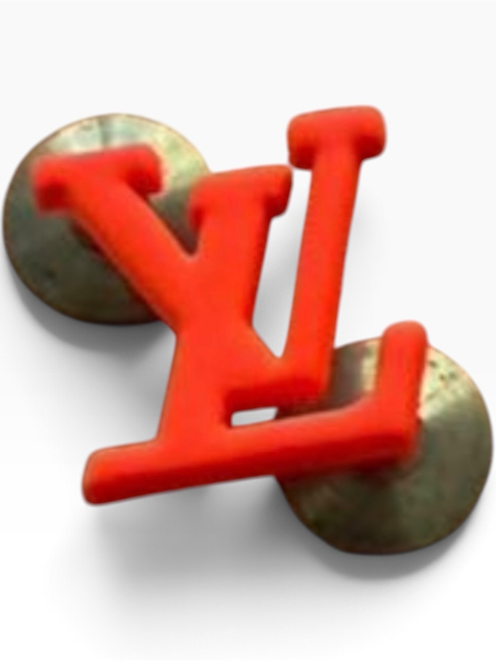 Louis Vuitton Virgil Abloh LV Initial pin brooch